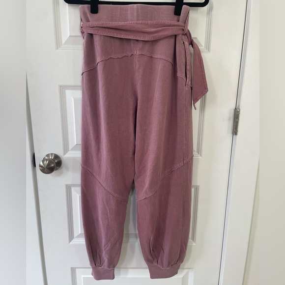 Free People Press Pause Joggers, Mauve, Medium - Picture 7 of 8